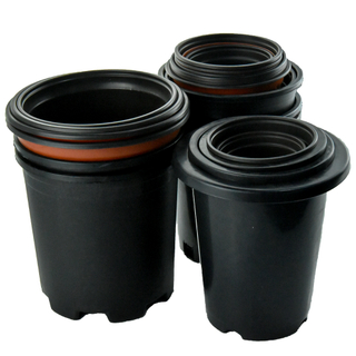 Durable Black Color Plant Nursery Pots Trays for Transplanting plants