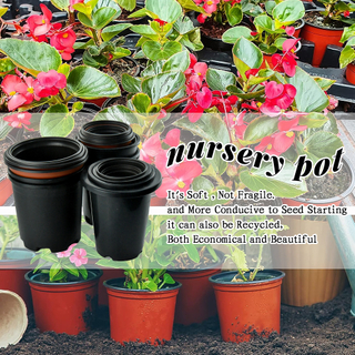 Plant Seeding Pots PP Greenhouse Transplant Plastic Flower Pots For Plant