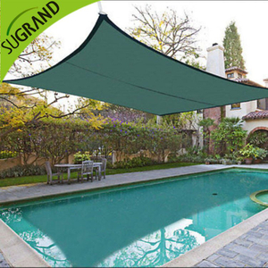 Dark green shade sail for gardens