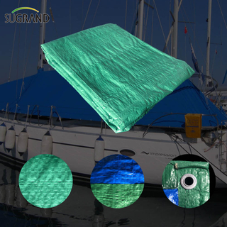 Plastic Canvas Waterproof PE Blue-green Tarpaulin for Agriculture