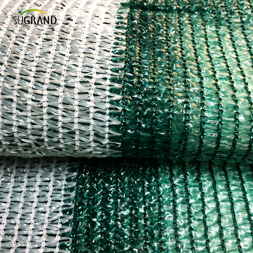 Factory Direct Sale 3 Needles Flat Wire White And Green Balcony Mesh