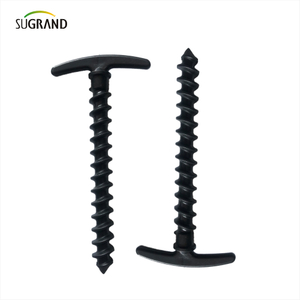 Plastic Black Ground Nails Fixed Gardening Cloth Not Easy To Peel Off