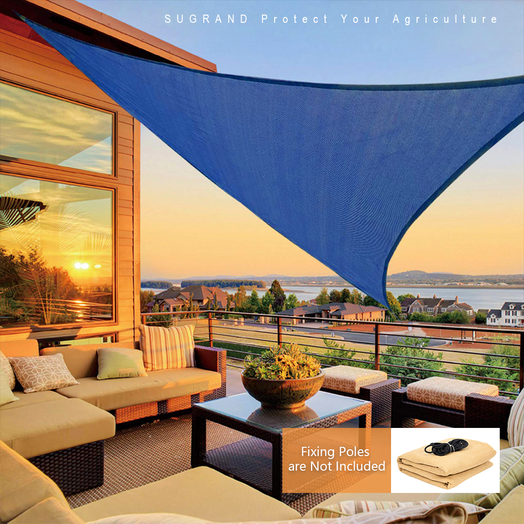 HDPE Outdoor Sun Shade Sails Balcony Shade Sails with Lamp from China