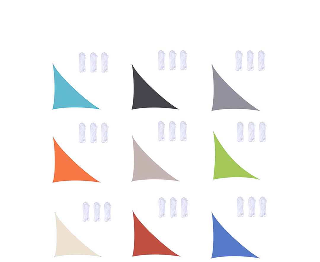 HDPE Outdoor Sun Shade Sails Balcony Shade Sails with Lamp from China