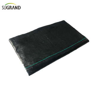 PP Green And Black Woven Ground Cover Membrane Weeds Mat
